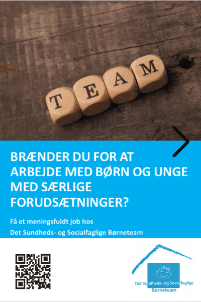 Bliv en del af et stærkt team – gør en forskel for børn og unge i sårbare familier Vi søger engagerede fagpersoner, der brænder for at støtte børn og familier i deres hverdag. Hos os bliver du en del af et kompetent team, hvor høj faglighed og hjertevarme går hånd i hånd – og hvor din indsats har direkte betydning for børns trivsel og udvikling.